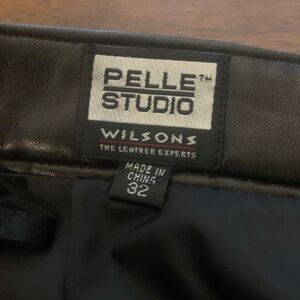 Wilsons Leather Pelle Studio size 32 Leather dress pants